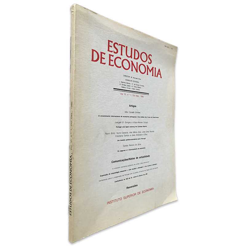 Estudos de Economia - Manuela Silva (Volume VI - N 1) Estudos de Economia - Manuela Silva (Volume VI - N 1)