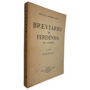 Breviário de Ferdenha (3ª Parte Pessoas) - Fernando Andrade Canha