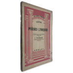 Poésies Lyriques - J. Fourquet