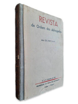Revista da Ordem dos Advogados (Ano 12° n° 3 e 4)