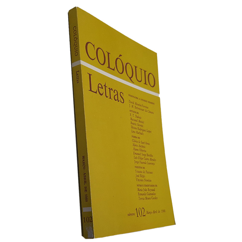 Colóquio Letras (N.º 102) Colóquio Letras (N.º 102)
