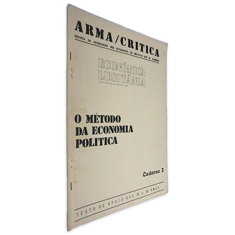 O Método da Economia Política (Arma Crítica Caderno 2) - Revista da Associação dos Estudantes do Instituto de Economia