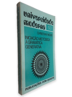 Iniciação Metódica à Gramática Generativa - Christian Nique