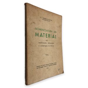 Nomenclatura do Material (Para Mobilização, Adaptação e Conservação do Terreno) - A. J. Sardinha de Oliveira