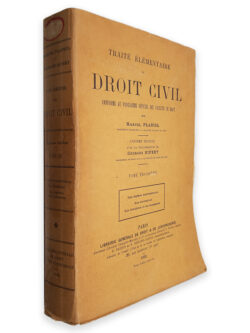 Traité Élémentaire de Droit Civil - Marcel Planiol