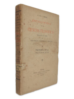 Enciclopedia de las Ciencias Filosóficas (II Filosofía de la Natureza) - G. W. F. Hegel