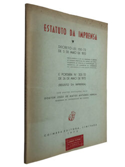 Estatuto da imprensa - João de Matos Antunes Varela