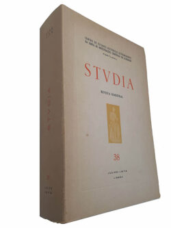 Studia (Revista semestral n.° 38, Julho de 1974)