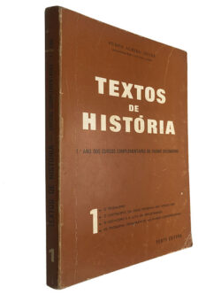 Textos de história (1.º ano cursos complementares) - Pedro Almiro Neves