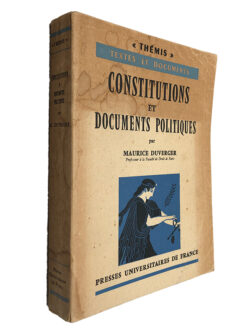 Constitutions et documents politiques - Maurice Duverger