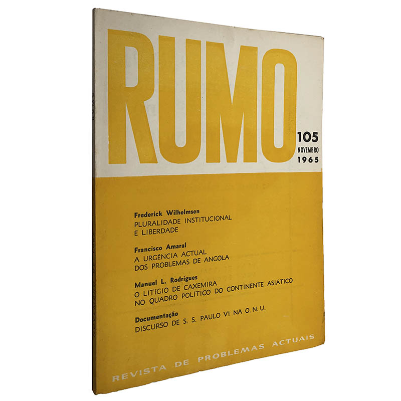Rumo 105 Novembro 1965 Frederick Wilhelmsen Francisco Amaral Manuel L Rodrigues Rumo (N.º 105 - Novembro 1965) - Frederick Wilhelmsen / Francisco Amaral / Manuel L. Rodrigues - Image 1