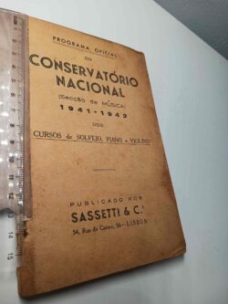 Programa Oficial do Conservatório Nacional -