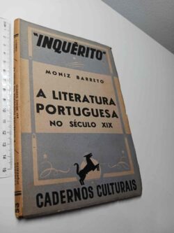 A Literatura Portuguesa no Século XIX – Moniz Barreto