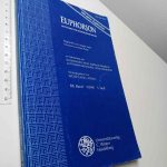 Euphorion (Zeitschrift für Literaturgeschichte) - August Sauer / Hans Pyritz