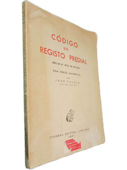 Código do Registo Predial (1967) - José Calejo