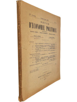 Revue d'Économie Politique (51e Année - Juillet-Août 1937 - N.º 4 - Fonds d'égalisation et stérilisation de l'or) - Robert Wolf