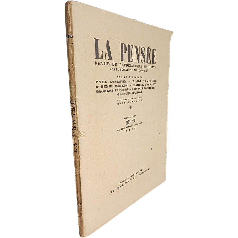 La Pensée Revue du Rationalisme Moderne N 9 1946 La Pensée (Revue du Rationalisme Moderne - N.º 9 - 1946) - Image 1