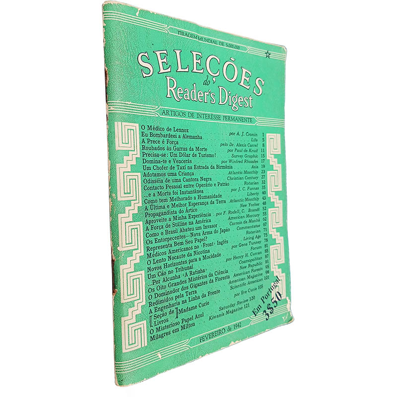 Selecções do Reader s Digest Fevereiro de 1942 Selecções do Reader's Digest (Fevereiro de 1942 - 1.º número em Portugal) - Image 1