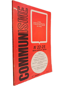 Communisme (N.º 22-23 - Mai-Aout - 1976)