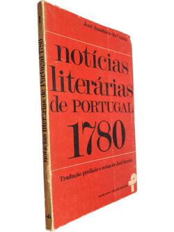 Notícias literárias de Portugal 1780 - José Anastácio da Cunha
