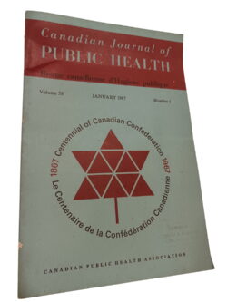 Canadian Journal of Public Health Volume 58 Número 1 -