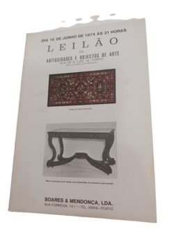 Leilão de antiguidades e objectos de arte -
