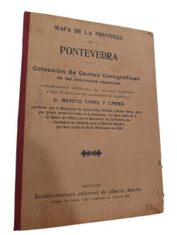 Mapa de la Provincia de Pontevedra - Benito Chias y Carbó