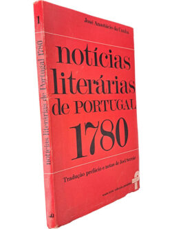 Notícias literárias de Portugal 1780 - José Anastácio da Cunha