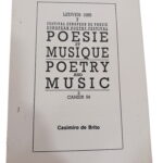 Poesie Et Musique Poetry And Music - Casimiro de Brito