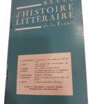 Revue d'Histoire Littéraire de la France - Nº 6 -