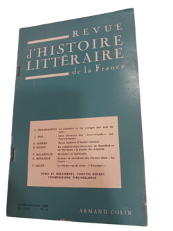 Revue d'Histoire Littéraire de la France - Nº 6 -