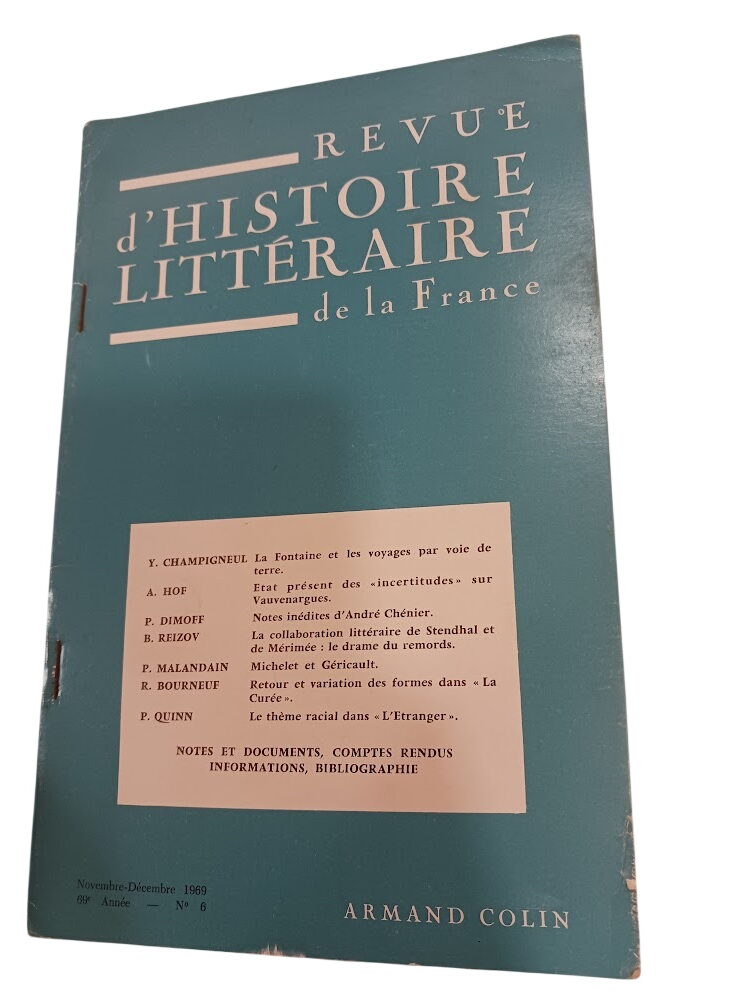 Revue d'Histoire Littéraire de la France - Nº 6 - Revue d'Histoire Littéraire de la France - Nº 6 -