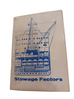 Stowage Factors - Capt. O. Stahlbaum and W. Moth
