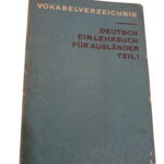 Vokabelverzeichnis Deutsch Ein Lehrbuch Für Ausländer Teil 1 -