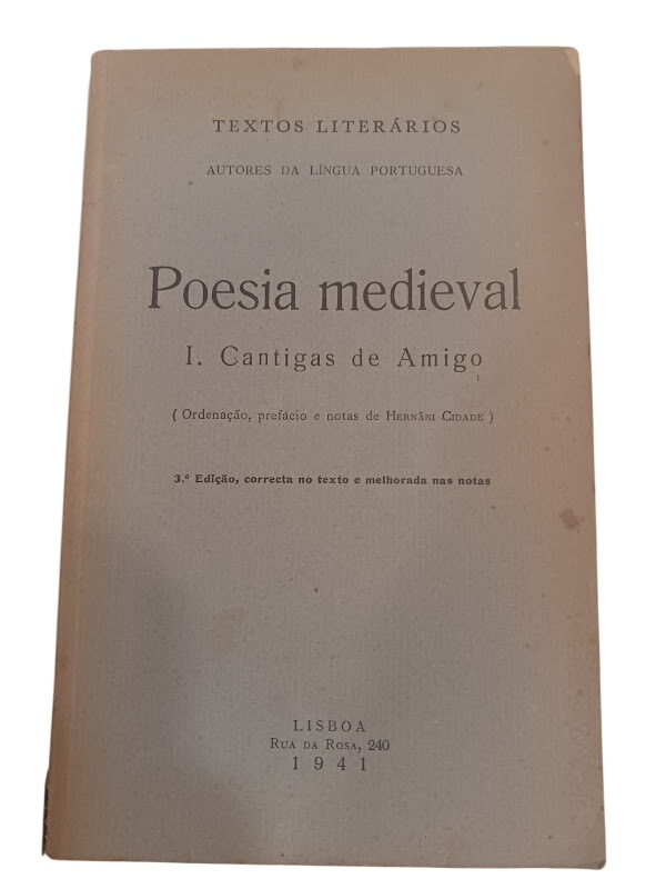 Poesia medieval I. Cantigas de Amigo - Poesia medieval I. Cantigas de Amigo -